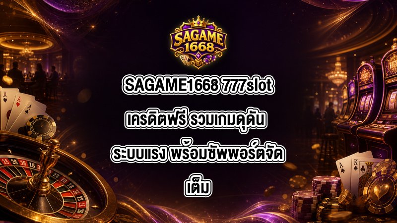SAGAME1668 777slotเครดิตฟรี